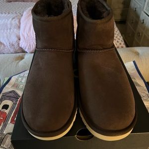 Men Classic Mini  UGG US  SIZE 8 Brown